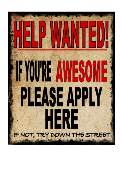 Help Wanted Sign