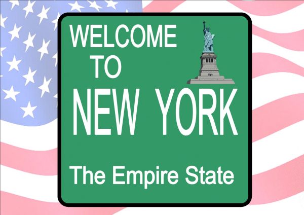 USA Style Novelty New York City Rod Sign