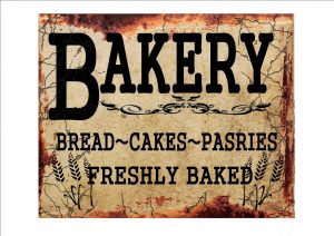 Vintage Bakery Shop Sign