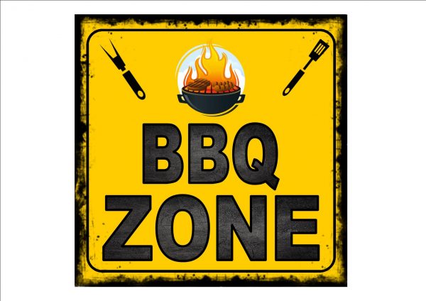 BBQ Zone Plaque