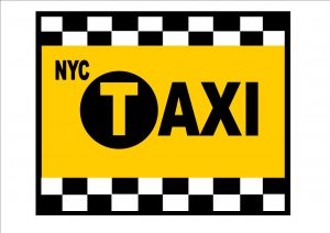 New York Taxi Cab Sign