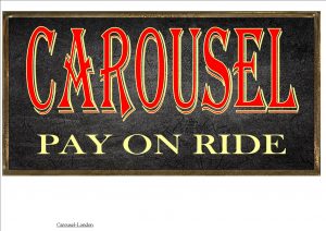 CAROUSEL VINTAGE SIGN