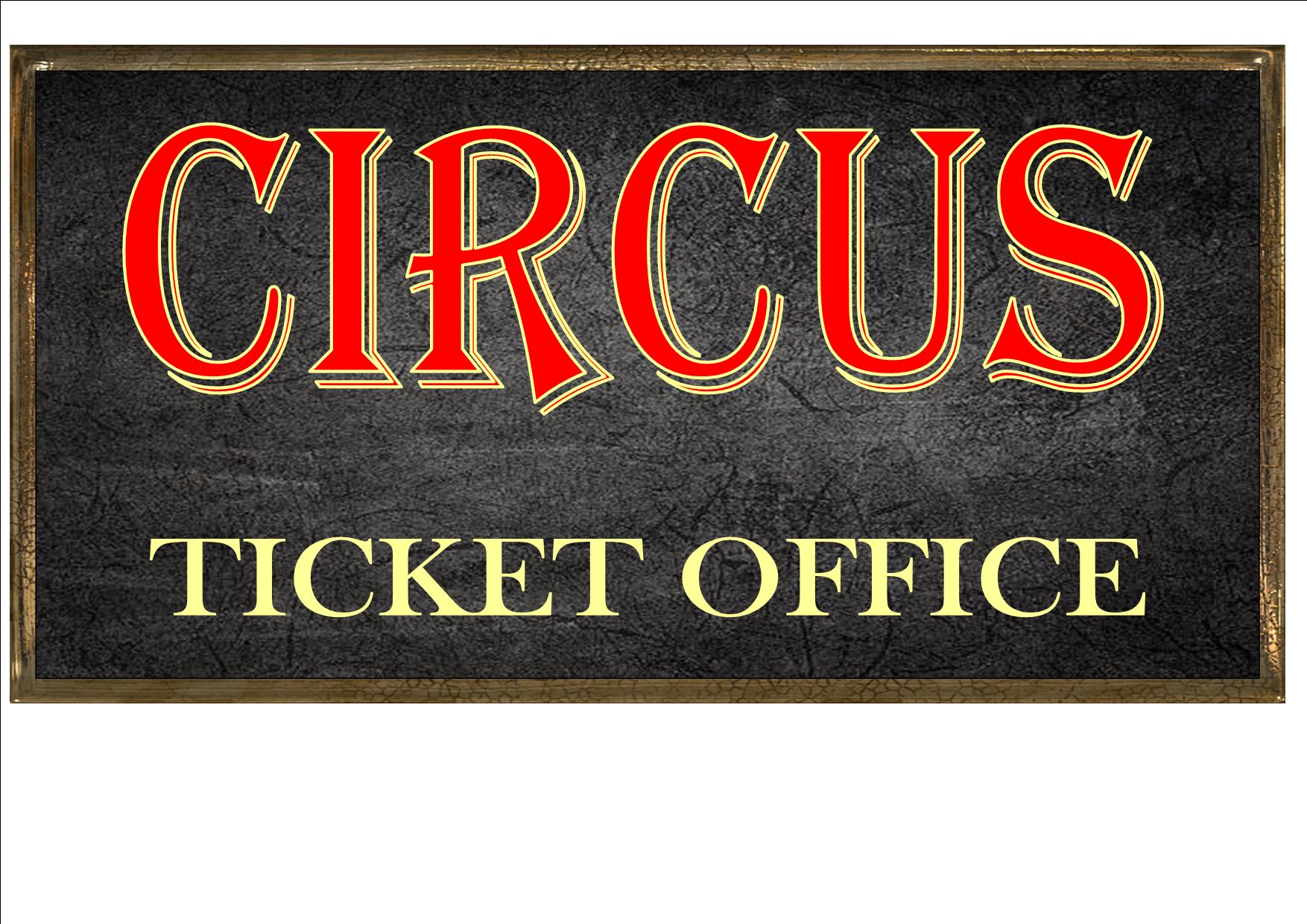 Vintage Circus Ticket Office Sign Reproduction Vintage Style Metal Sign –  The Rooshty Beach