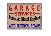 Garage Services Here Sign
