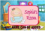 Girls Bedroom Door Plaque