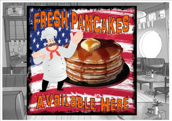 Fresh Pancakes sign