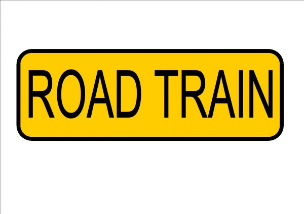 Road Train Sign