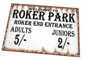 Roker Park Sunderland Sign