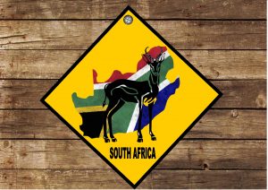 Hanging South African Sign