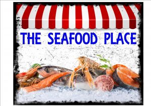 VINTAGE SEAFOOD SIGN