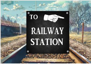 Railway Station Sign