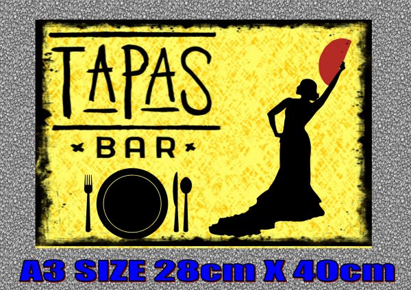 Tapas Bar sign