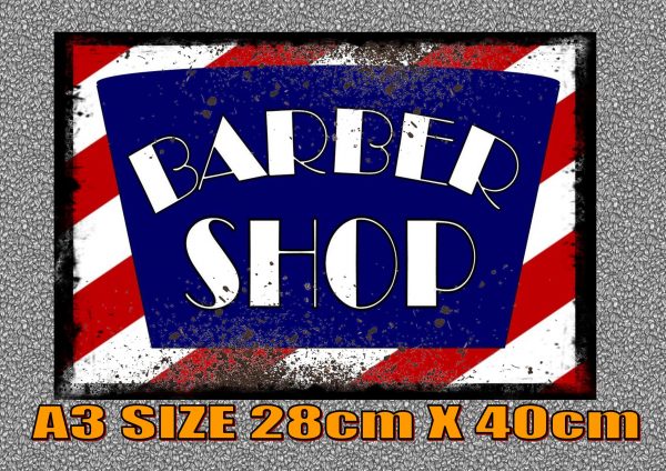 Vintage Barber Shop Sign