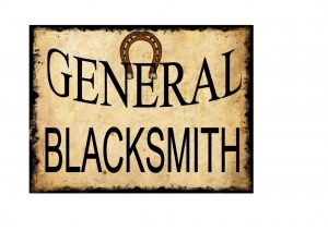 General Blacksmith Sign