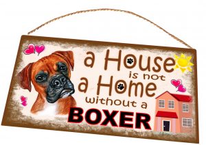 Boxer Dog Sign