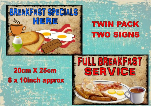 Cafe Breakfast Signs