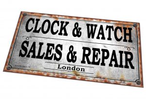 Clock & Watch Repairs Sign