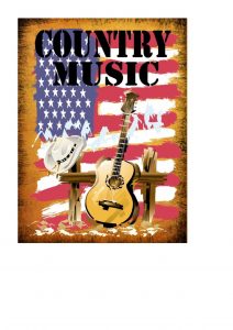 country music sign plaque