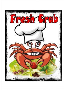 Fresh Crab Sign