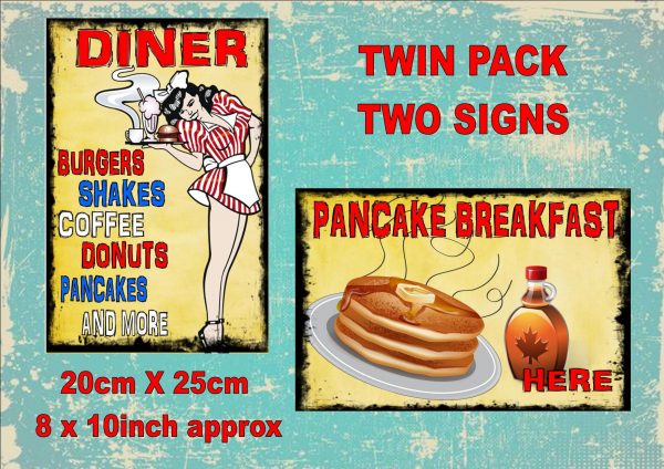 Vintage American Diner Signs