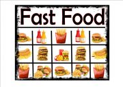 Fast Food Selection Sign