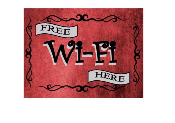 free wifi sign