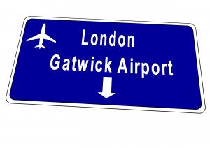 Gatwick Airport Sign