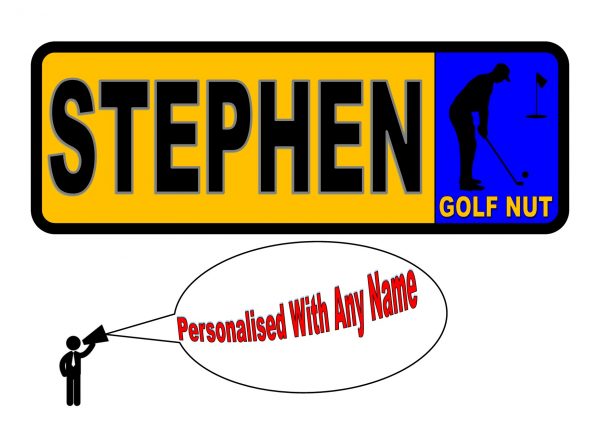 golfers personalised number plate