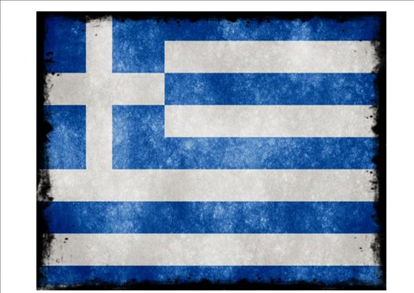 Greek Flag Sign