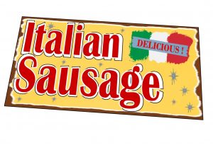 Retro Italian Sausage Sign