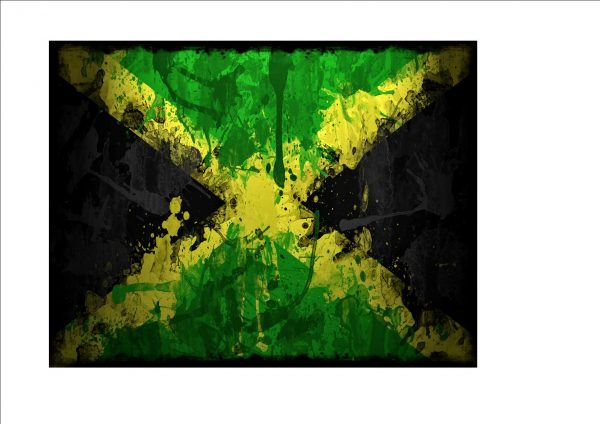 Jamaican Aged Flag Sign