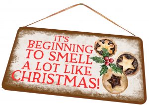 Mince Pie Christmas Sign