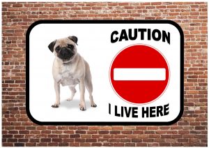 Pug Dog House Sign