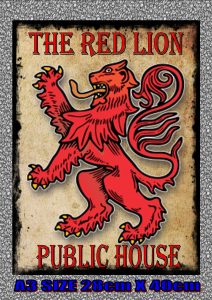 The Red Lion Pub Sign