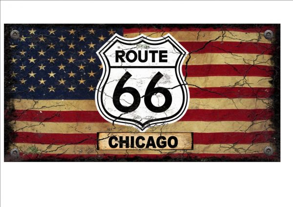 route 66 Chicago sign