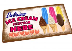 Ice Cream & Lolly Selection Sign