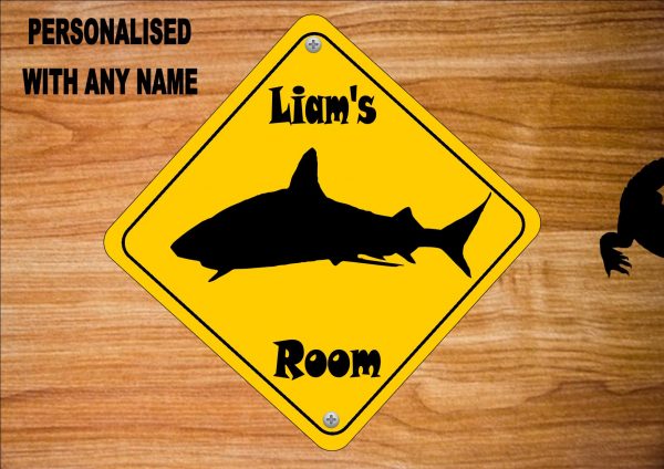 Shark Design Door Sign