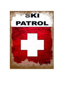 ski patrol sign