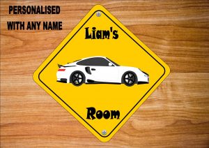 sports car Door Sign