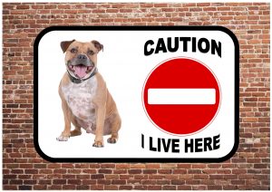 Staffordshire Bull Terrier Sign