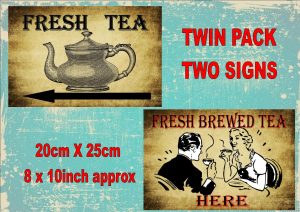 Vintage Tea Shop Tea Rooms Signs