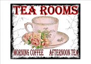 Tea Rooms Morning Coffee Sign