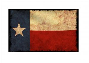 Texas Aged Flag Plaque