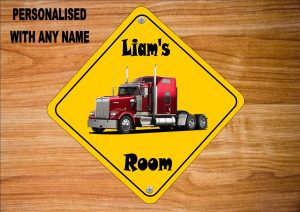 Trucker Door Sign