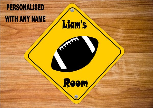 American Football Door Sign