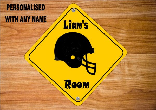 American Football Door Sign